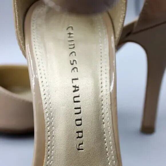 Chinese Laundry Patent Leather Pointed Toe Ankle Strap Heels Size 8.5 - Picture 10 of 12